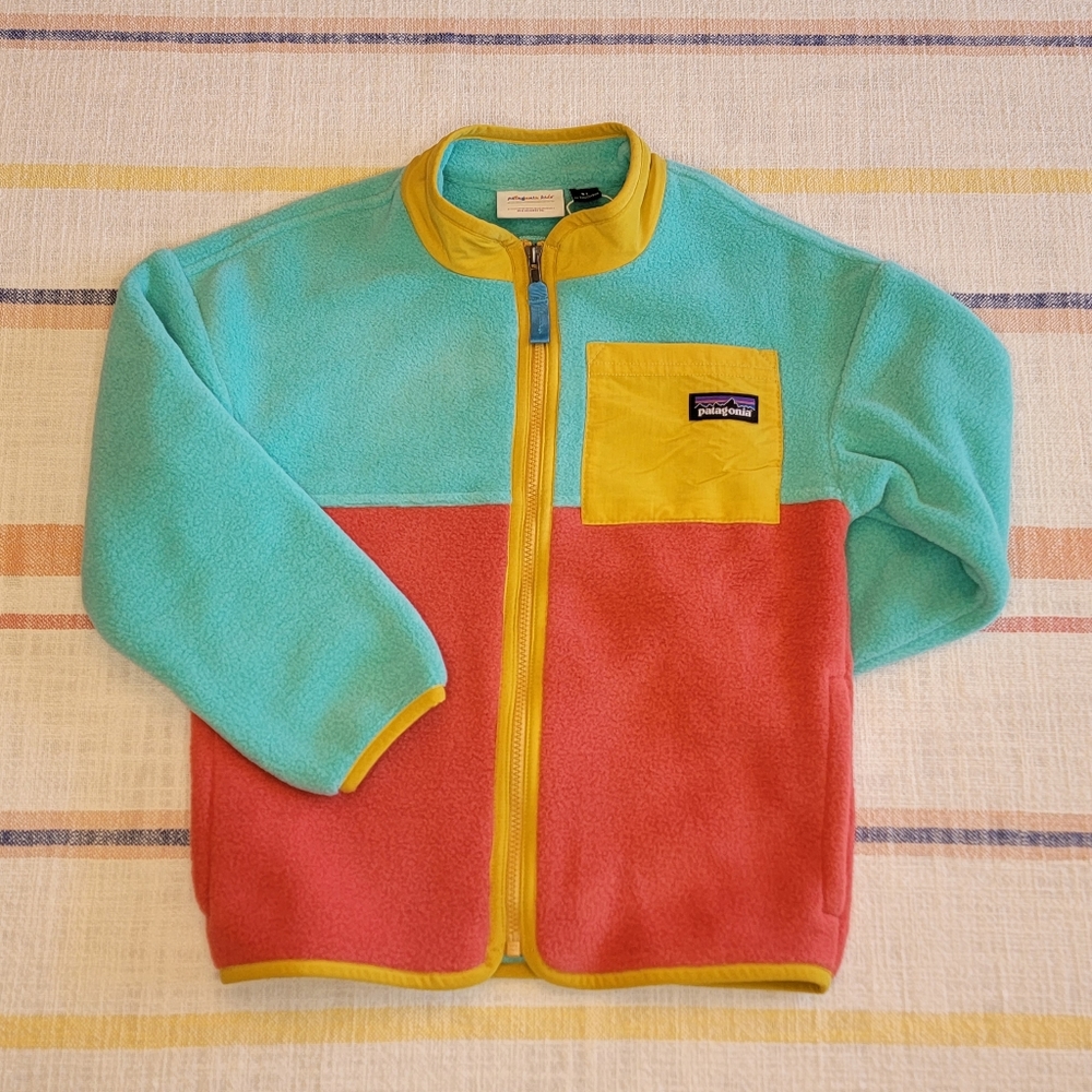 Patagonia Baby Synchilla Jacket NWT, Fresh Teal (Multicolor), 5T